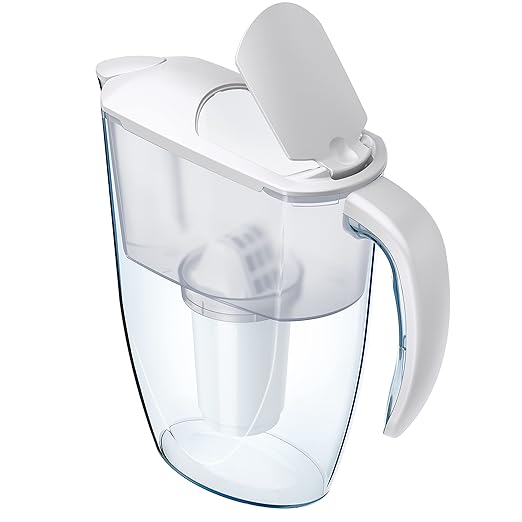 AQUAPHOR Smile Water Filter Jug, 2.4 L (White, A5 Mg Enriched with Magnesium)