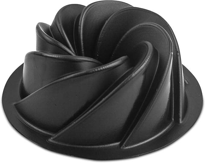 O'Creme Bakeable Plastic Mini Swirl Cake Pan, Baking Pan With Non-Stick Silicone, Reusable nonstick baking molds, Durable, Lightweight, Easy Storage for Baking and Much More - 25 QTY Pack