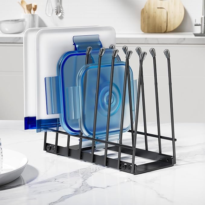Reusable Bag Drying Rack, Foldable Metal Stand for Reusable Ziplock & Silicone Storage Bags, Rustproof Kitchen Dryer, Black