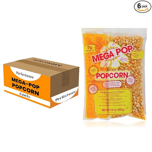 10.6 Oz Popcorn Portion Packs - Package of 6ct