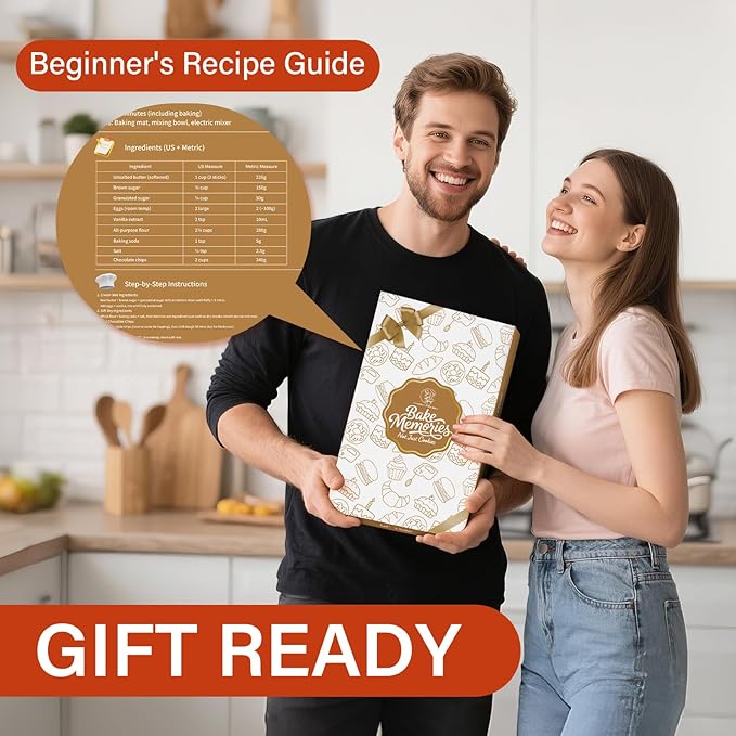 Silicone Macaron Baking Mat with Recipes, Silicone Mat for Baking Bread, Pizza, Extra Thick Silicone Baking Mat with Measurement, Non Stick Pastry Mat for Dough Rolling Out