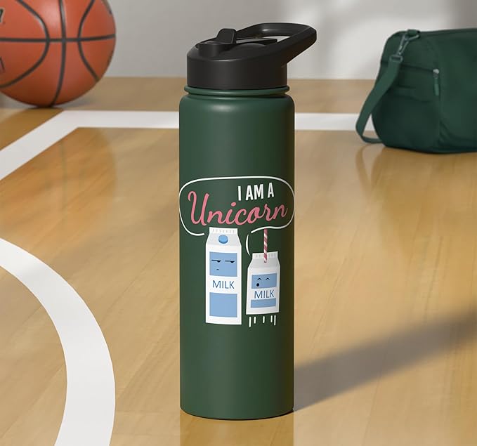 I Am A Unicorn I Milk Funny Funny Milk Carton Fun Unicorn Stainless Steel Insulated Water Bottle