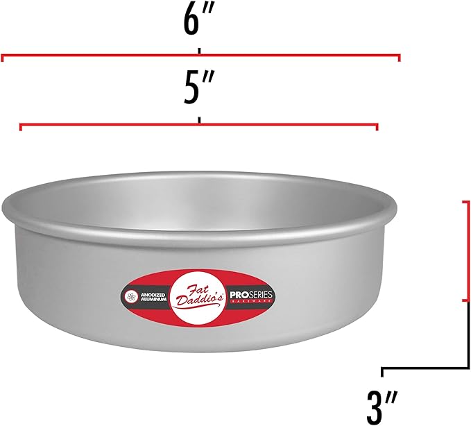Fat Daddio's PCC-53 Anodized Aluminum Round Cheesecake Pan, 5 x 3 Inch