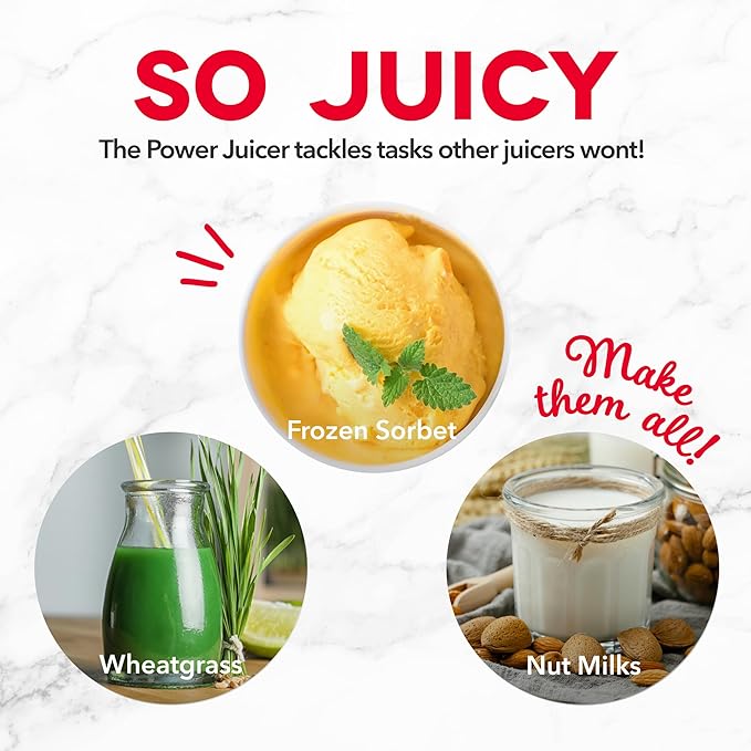 Dash Deluxe Compact Cold Press Juicer - Slow Masticating Juicer Machine for Fruits and Vegetables with Frozen Attachment - Easy to Clean Juice Press for Home Countertops - Aqua