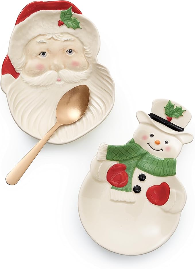 Lenox 882207 Hosting The Holidays Santa Spoon Rest, Christmas