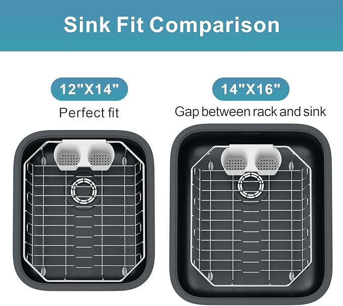 GSlife Small in Sink Dish Drying Rack - Stainless Steel Compact Dish Drainer for RV Kitchen Apartment Sink, Rust Resistant Inside Sink Rack, 1–2 Person Households, 11.6" W x 13.4" L, Silver