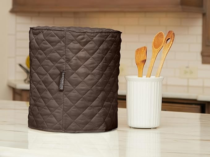 Covermates Keepsakes Bread Maker Cover – Quilted Appliance Protector for Dough Makers – Dust & Stain Resistant, Washable Slip‑On Design for Countertop Storage, Bronze