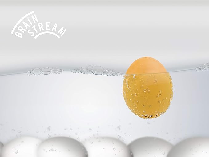BrainStream 70s BeepEgg - Retro-Inspired Egg Timer with Musical Alerts, Temperature-Based Boiling for Soft, Medium, Hard-Boiled Eggs - Nostalgic Kitchen Gadget for Easy Cooking, German Made