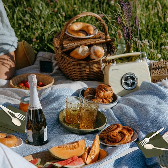 heavy duty 200 knives, 100% Compostable disposable utensils, Eco Friendly Silverware for Party, Wedding, Office, BBQ, Picnic
