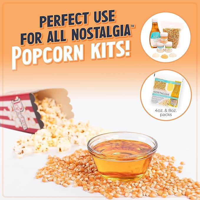 Nostalgia Vintage Hot-Air Popcorn Maker Machine - Makes Up to 12 Cups - Oil-Free - Healthier Popcorn - Classic Stand-Up Cart With Wheels - Includes Kernel Measuring Cup - Black