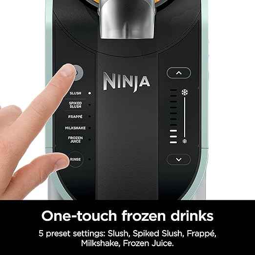 Ninja SLUSHi with RapidChill Technology, 96 oz. Frozen Drink & Slushie Machine, 5 Programs, Slush, Spiked Slush, Frappe, Milkshake, Frozen Juice, FS305CO + Two 16-oz Insulated Bubble Cups (Renewed)
