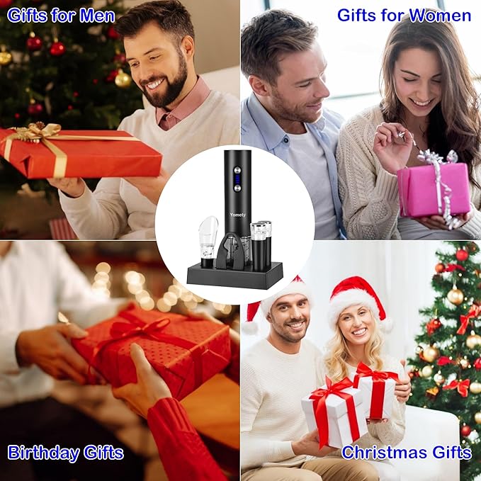 Electric Wine Opener and Electric Wine Aerator Set