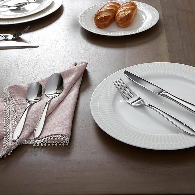 Oneida Mooncrest 20-Piece Flatware Set, Service for 4, Silver (Pack of 3)