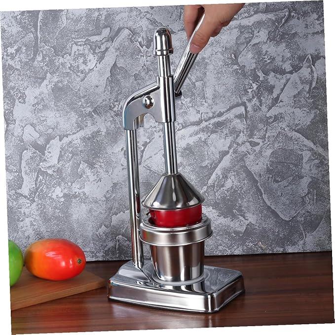 Ciieeo Stainless Steel Manual Press Juicer Efficient Citrus Fruit Extractor for Easy Juicing No Electricity Needed for Oranges Grapefruits Lemons More