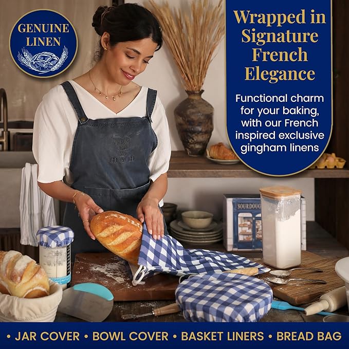 Sourdough Starter Kit for Beginners with Beginner Guide & 100 Recipes - Sourdough Bread Baking Supplies and Tools, Homemade Bread Gift Set and Sour Dough Accessories for Bakers