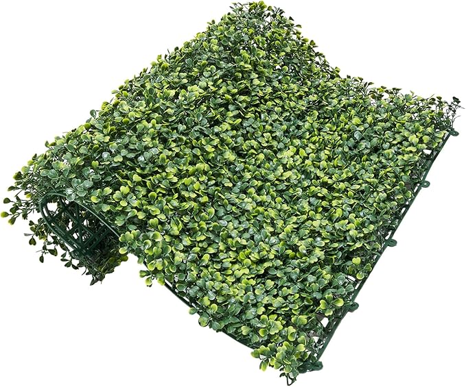 VEVOR Artificial Grass Wall Panels, 40 x 120 inch, Milan Grass Greenery Boxwood Panel for Indoor Outdoor Green Decor & Ivy Fence Covering, Privacy Backdrop Wall Hedge Screen for Garden