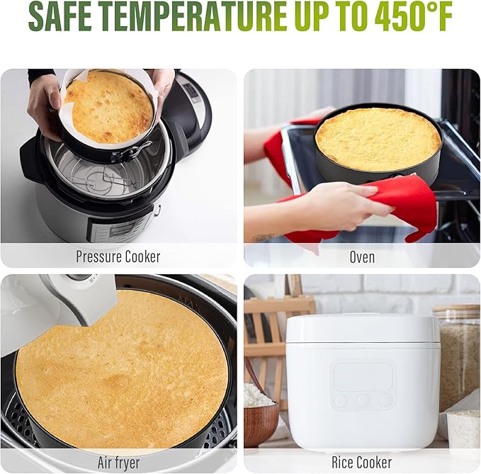 Vakoo 10 Inch Springform Pan - Nonstick, Leakproof Cheesecake Pan for Baking, Easy Release, No Parchment Paper Needed