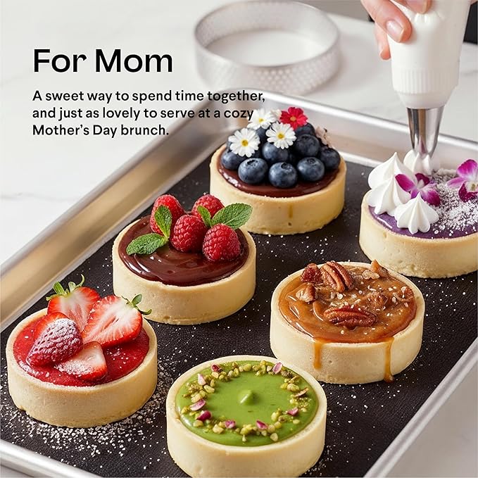 French Tart Baking Set | Mothers Day Unique Baking Gifts Kitchen Baking Supplies Present Food Making Kit For Adults & Parisian Cooking Tools for Pastry Dessert