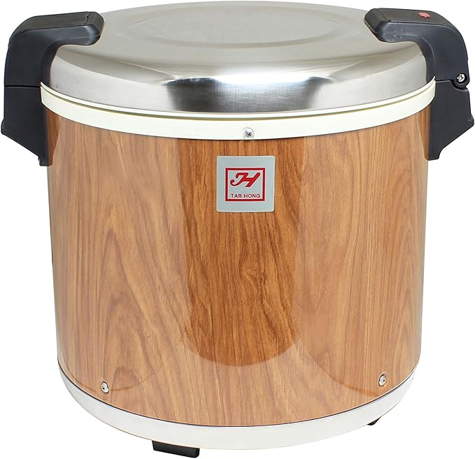 Thunder Group SEJ21000 Wood Grain 50-Cup (Uncooked) 100-Cup (Cooked) Rice Warmer