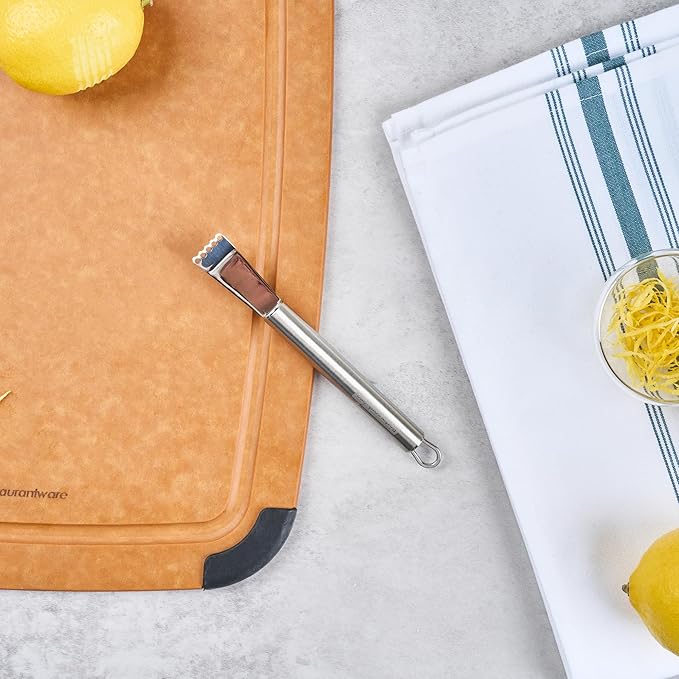 Restaurantware-German Standard Lemon Zesters, 24 Handheld Fine Graters - Dishwashable, Durable, Stainless Steel Citrus Graters With Handles, Suitable For Zesting Citrus Fruits, Finely Grating Cheese