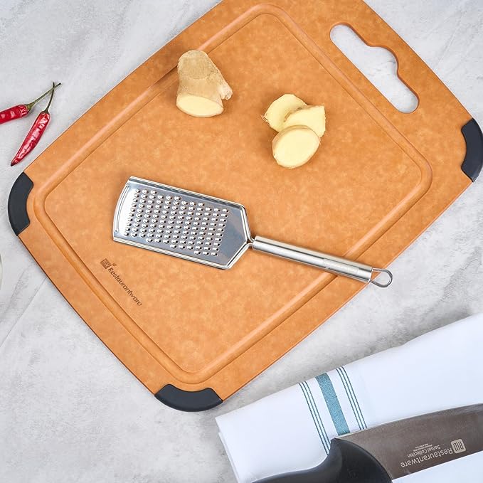 Restaurantware-German Standard Fine Handheld Graters, 24 Flat Cheese Graters - Dishwashable, Durable, Stainless Steel Food Grater With Handle, Suitable For Chocolate, Nutmeg, Garlic, Lemon