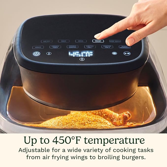 Cuisinart ClearView Large 9-Quart Basket Air Fryer with ClearView Window, Digital Control Panel, 5 Functions, 3 Air Fry Presets, 2 Custom Presets, Easy Clean, PFAS-Free, 3 -Year Warranty, AFC-9