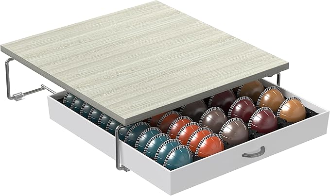 Deco Brothers Supreme Vertuoline Drawer, Holds with 30 Big or 60 Small Vertuoline Pods, Maple