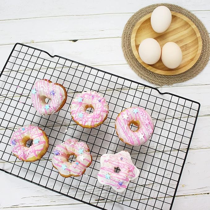 To encounter 24Pack Silicone Molds, Nonstick 3 inches Donut Mold, Silicone Baking Cups, Donut Pan, Muffin, Jello, Bagel Pan, Oven- Microwave- Dishwasher Safe