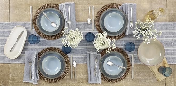Oneida Mooncrest 20-Piece Flatware Set, Service for 4, Silver (Pack of 3)