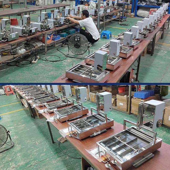 Kolice Commercial Heavy Duty Automatic 4 Rows Donuts Maker Machine/Doughnut Making Machine/Donut Maker- 500-1800 pcs/hour, 12 pcs of Molds, Timer and Temperature Control, Donut Dia. 2"-4.72"