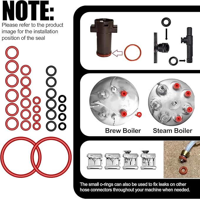 O-Ring Gasket Seal & Brew Valve Tool Set – Compatible with Jura Accessories and Krups Replacement Parts, Security Oval Head Key for Coffee Machine Repair, Replacement & Maintenance