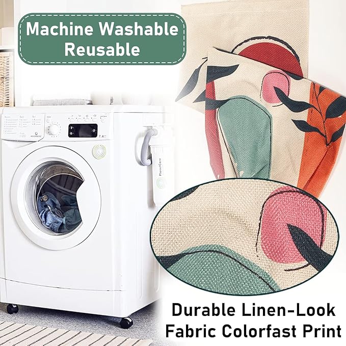 2PCS Boho Plastic Bag Holder for Kitchen Essentials, Reusable Hanging Grocery Bag Organizer, Washable Large Grocery Trash Garbage Bags Storage Dispenser Boho Kitchen Decor-06