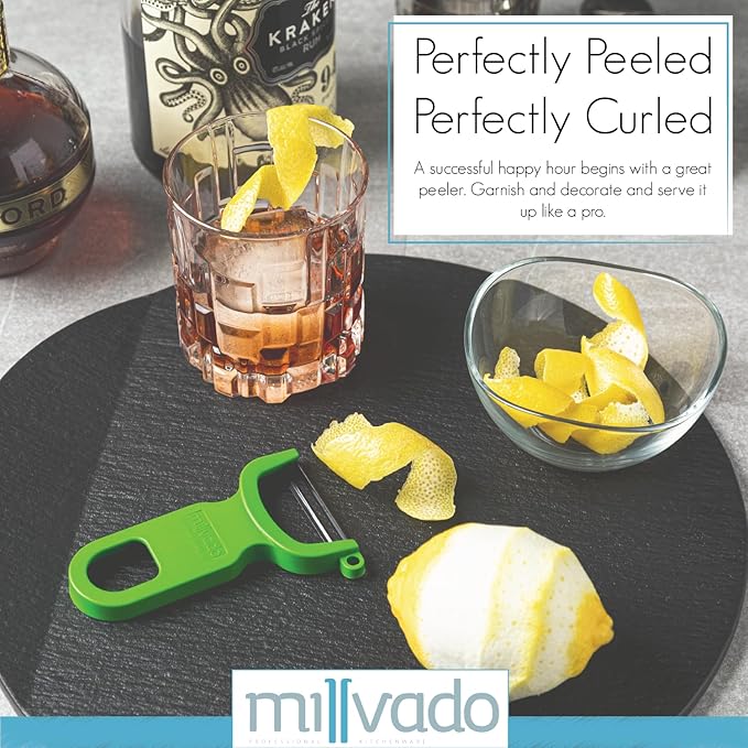 Vegetable Peeler, Swiss Made Sharp Peelers for Kitchen, Set of 3 Y Peeler for Potatoes, Apple Peeler, Vegetables, Fruits, Carbon Blade, Dishwasher Safe