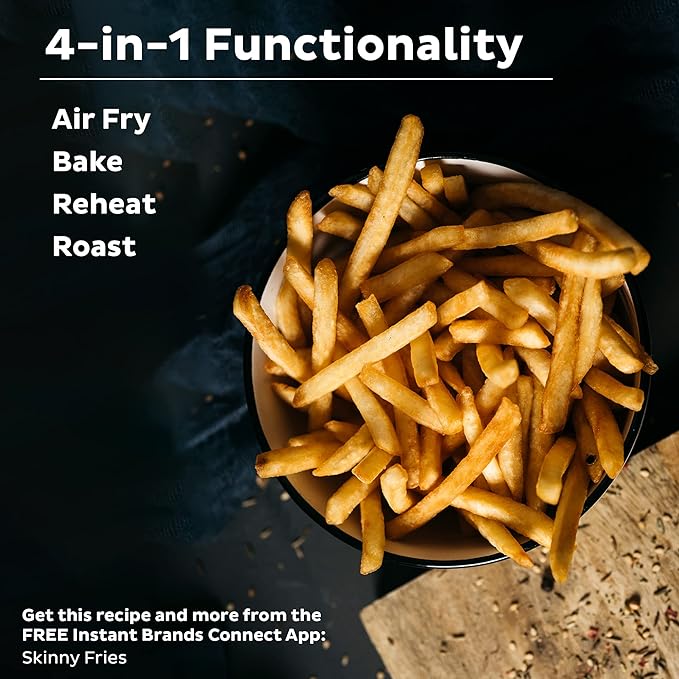 Instant Pot Vortex 2QT Mini Air Fryer,Small Air fryer that Crisps,Reheats, Bakes,Roasts for Quick Easy Meals,Includes over 100 In-App Recipes, is Dishwasher-Safe, from the Makers of Instant Pot, Aqua