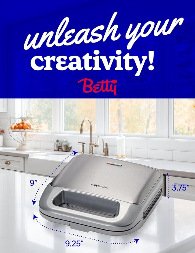 3-in-1 Indoor Grill, Sandwich/Panini Press & Waffle Maker Plus, Silver