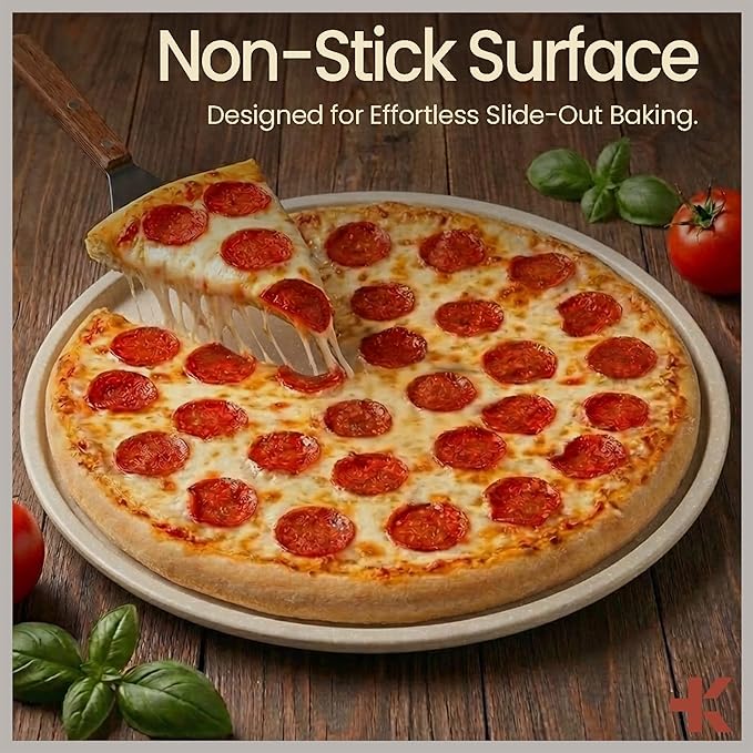 White Marble Non Stick Pizza Pans Set of 3 – Carbon Steel Pizza Baking Trays (9.45", 11.02", 12.99") for Oven Use, Durable, PFOA, PFOS, PTFE Free, Dishwasher Safe, Stain-resistant, Easy Cleanup