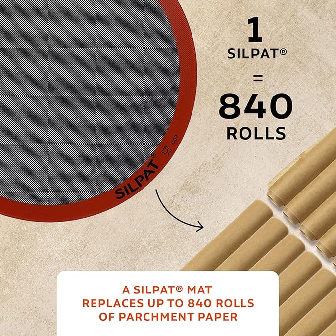 Silpat The Original Perfect Pizza Non-Stick Silicone Baking Mat, 16" Round