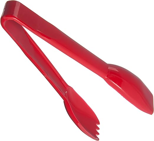Carlisle FoodService Products 460605 Carly Salad Tong, 6" Salad Tong, Red, 1 Pack