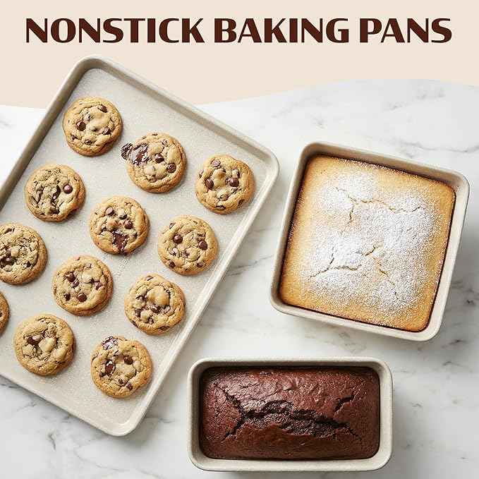 Granitestone Ceraluxe 20 Pc Nonstick Ceramic Cookware Set, Diamond Infused Pots and Pans Set with Bakeware, Utensils & Steamer, Non Toxic Kitchen Cookware PFOA PFOS Free, Oven & Dishwasher Safe