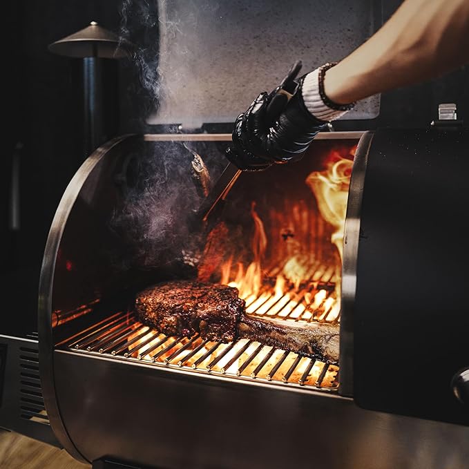 recteq DualFire 1200 Wood Pellet Smoker Grill, Wi-Fi Electric Pellet Grills, Dual Chambers for Hot and Fast + Low and Slow Cooking, DualFire 1200 + BBQ Master Bundle