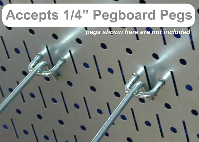 Wall Control Kitchen Pegboard Organizer Pots and Pans Storage Rack Organization Kit with White Pegboard and Black Accessories