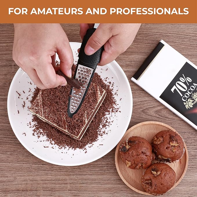 Pisol Zester, Lemon Citrus Orange Zester and Grater Tool, Cheese Grater & Vegetable Grater for Lime, Garlic, Ginger, Chocolate, Fruits, Dishwasher Safe
