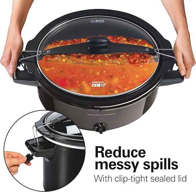 Hamilton Beach Slow Cooker & Digital Programmable Rice Cooker & Food Steamer, 8 Cups Cooked (4 Uncooked), With Steam & Rinse Basket, Stainless Steel (37518)