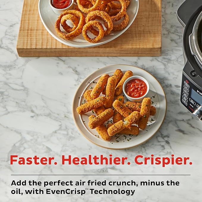 Instant Pot 6.5 Quart Duo Crisp Ultimate Lid with WIFI, 13-in-1 Air Fryer and Pressure Cooker Combo, Sauté, Slow Cook, Bake, Steam, Warm, Roast, Dehydrate, Sous Vide, & More, Includes App with Recipes