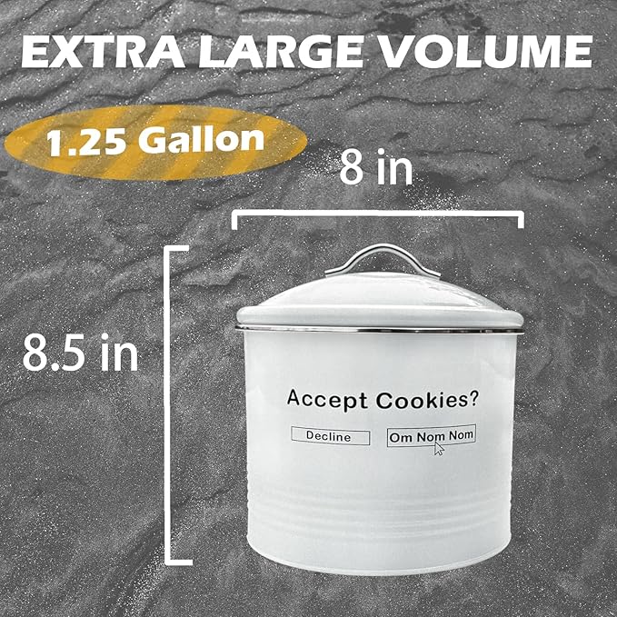 AZEZO Unique Cookie Jars with Lids Airtight, Cute COOKIE TINS with Lids, Vintage Cookie Jars for Kitchen Counter Decorative, Large Cookie Jar Funny & Creative Cookie Container