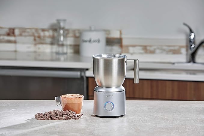 Capresso froth Select Automatic Milk Frother and Hot Chocolate Maker, Stainless Steel 209.05, Silver, 20 ounce