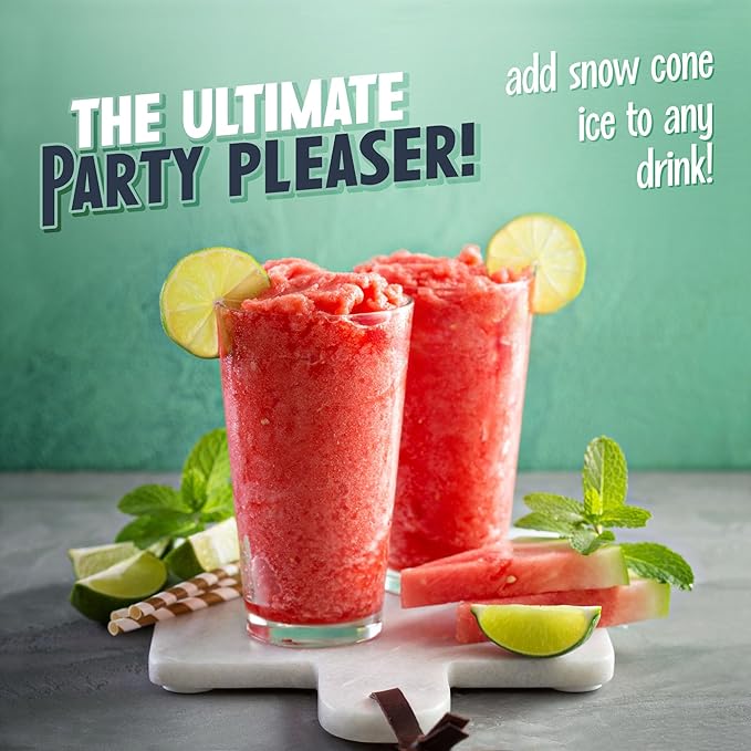 Nostalgia Retro Snow Cone Machine – Single-Serve Countertop Size – Shaved Ice Maker for Snow Cones, Slushies, & Hawaiian Ice - Includes Reusable Plastic Cup – Aqua