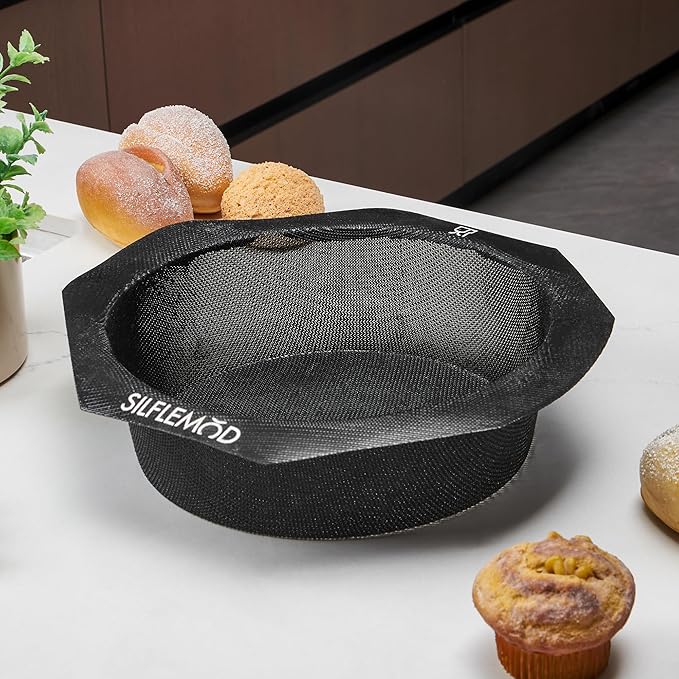 Silicone Peforated Sourdough Bread Baking Mold - Perfect Round Silicone Bread Sling for Dutch Oven - Cast Iron Pot Liner for Bread Baking