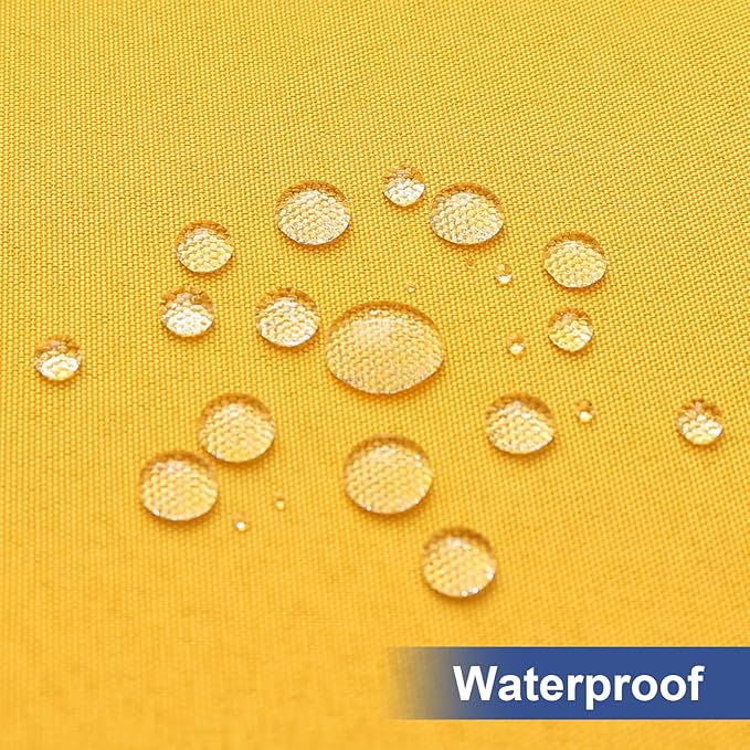 homing Rectangle Table Cloth Cover, Waterproof Polyester Elastic Fitted Tablecloth, Fits for 6 Foot Folding Tables, Washable Table Protector for Fall, Thanksgiving (Mustard Yellow, 30" x 72")