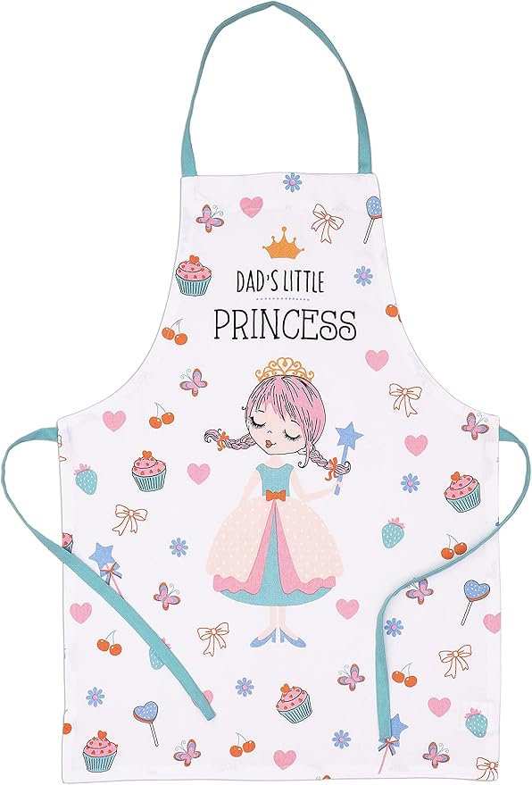AMOUR INFINI Apron and Hat Set, 3 Pcs- Adjustable Kitchen Apron Oven Mitts Set